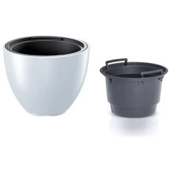 Prosperplast Maceta HEOS 10LCon Depósito 298x298x230 Blanco -Intemperie Jardinería Tienda 783ade78d3eddf8d