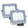 Aigostar Focos Led Exterior 10W Luces Exterior 4000K 900LM IP65, 2 Piezas -Intemperie Jardinería Tienda 7993e38547056be6