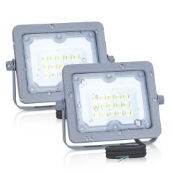 Aigostar Focos Led Exterior 10W Luces Exterior 4000K 900LM IP65, 2 Piezas