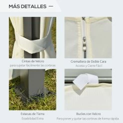 Carpa De Jardín Outsunny 84C-213CW 13 Carpa De Jardín Outsunny 84C-213CW -Intemperie Jardinería Tienda 7be5435af267a34d