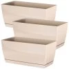 WellHome Pack 3 Jardineras Coubi Crema - 29x14,2x13,6 Cm 2 WellHome Pack 3 Jardineras Coubi Crema - 29x14,2x13,6 Cm -Intemperie Jardinería Tienda 84023d8f9c69ae7c