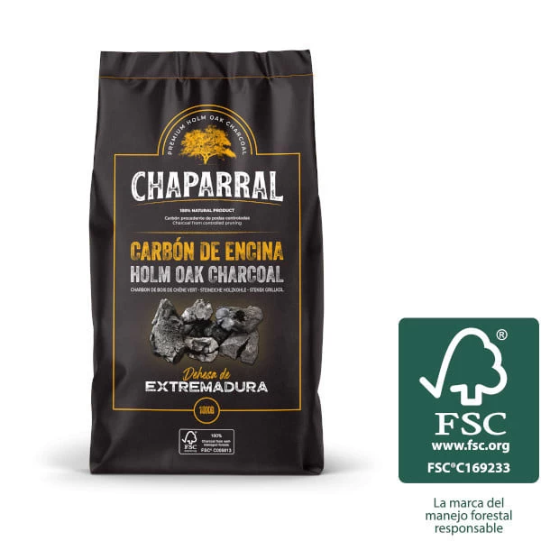 Carbón Vegetal 10 Kg Chaparral 4 Carbón Vegetal 10 Kg Chaparral - Imagen 2