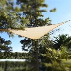 Toldo Vela Triangular Beige 3,6 X 3,6 X 3,6 M -Intemperie Jardinería Tienda 8431978451037 24c bi