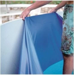 LINER PARA PISCINAS GRE COLOR AZUL REDONDO ALTO 132 CMTS X 350 CMTS ESPESOR 60/100 -Intemperie Jardinería Tienda 898216ca197c3544