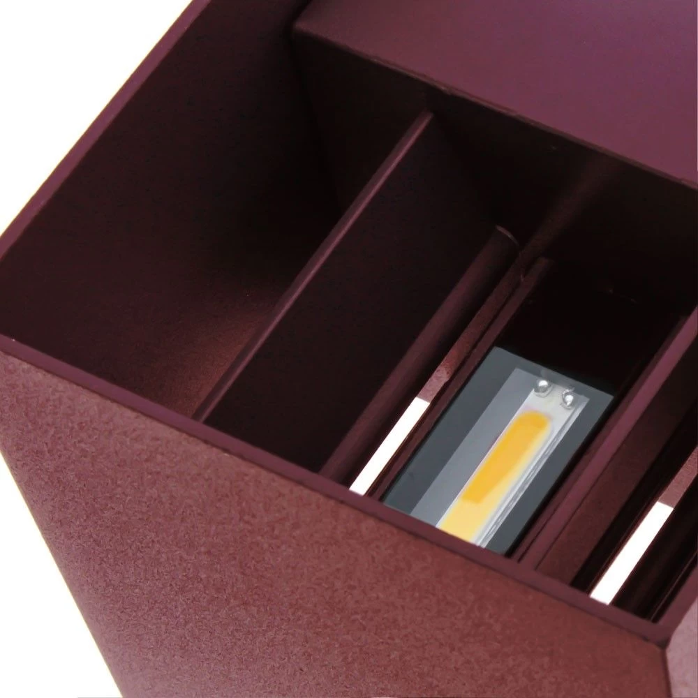 Aplique LED De Exterior Leva 2 Luces Neutra Cuadrado Marrón IP54 Wonderlamp 5 Aplique LED De Exterior Leva 2 Luces Neutra Cuadrado Marrón IP54 Wonderlamp - Imagen 3