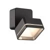 Aplique LED De Exterior Rades Cuadrado Negro Con Posición Abatible IP54 Wonderlamp