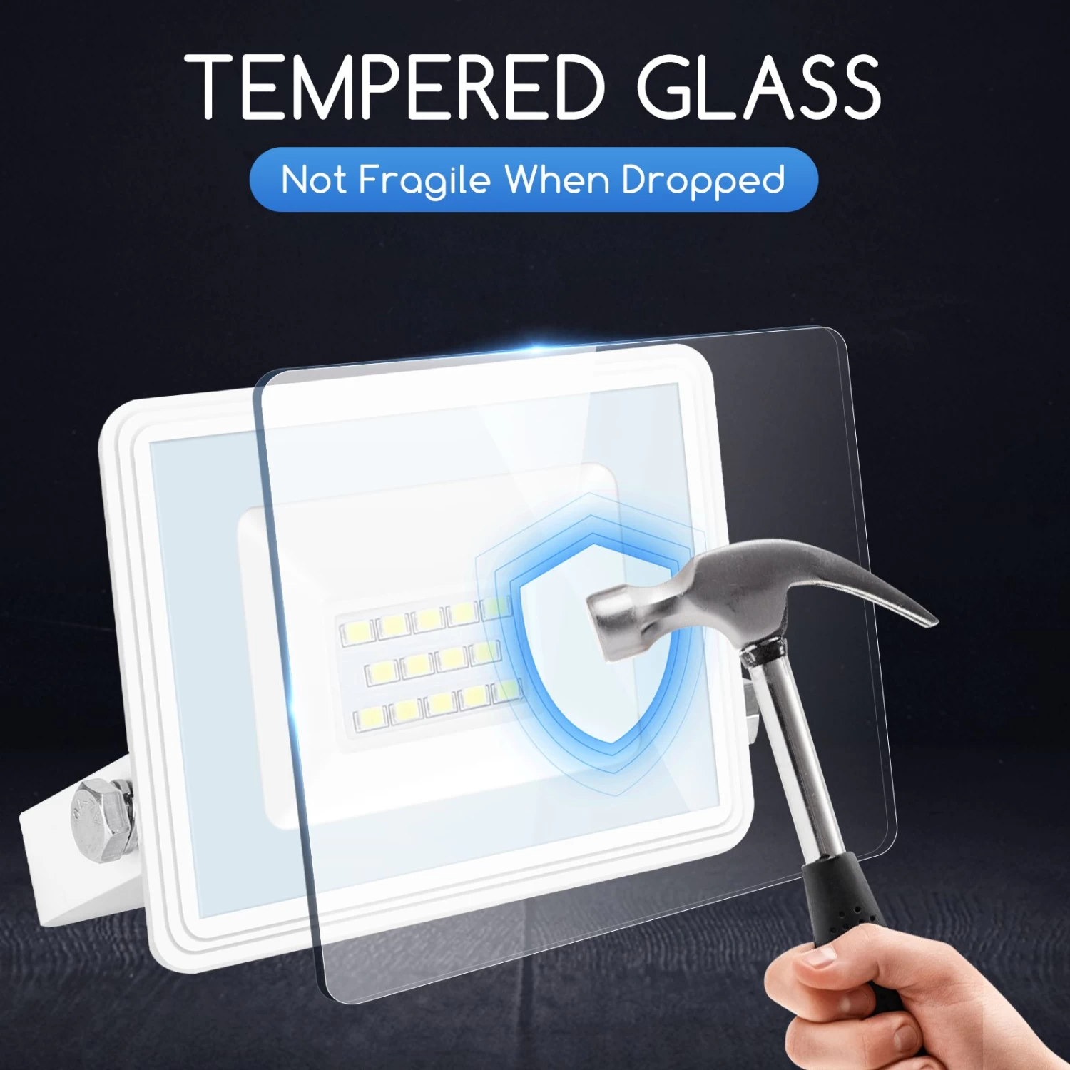 Aigostar Focos Led Exterior, 10W 6400K Led Focos Exterior, 900LM IP65 6 Aigostar Focos Led Exterior, 10W 6400K Led Focos Exterior, 900LM IP65 - Imagen 4