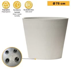 Maceta Tipo Truncado Ø 75 Cm CON RUEDAS Para Facilitar Su Traslado -Intemperie Jardinería Tienda a71522498e0f74eb