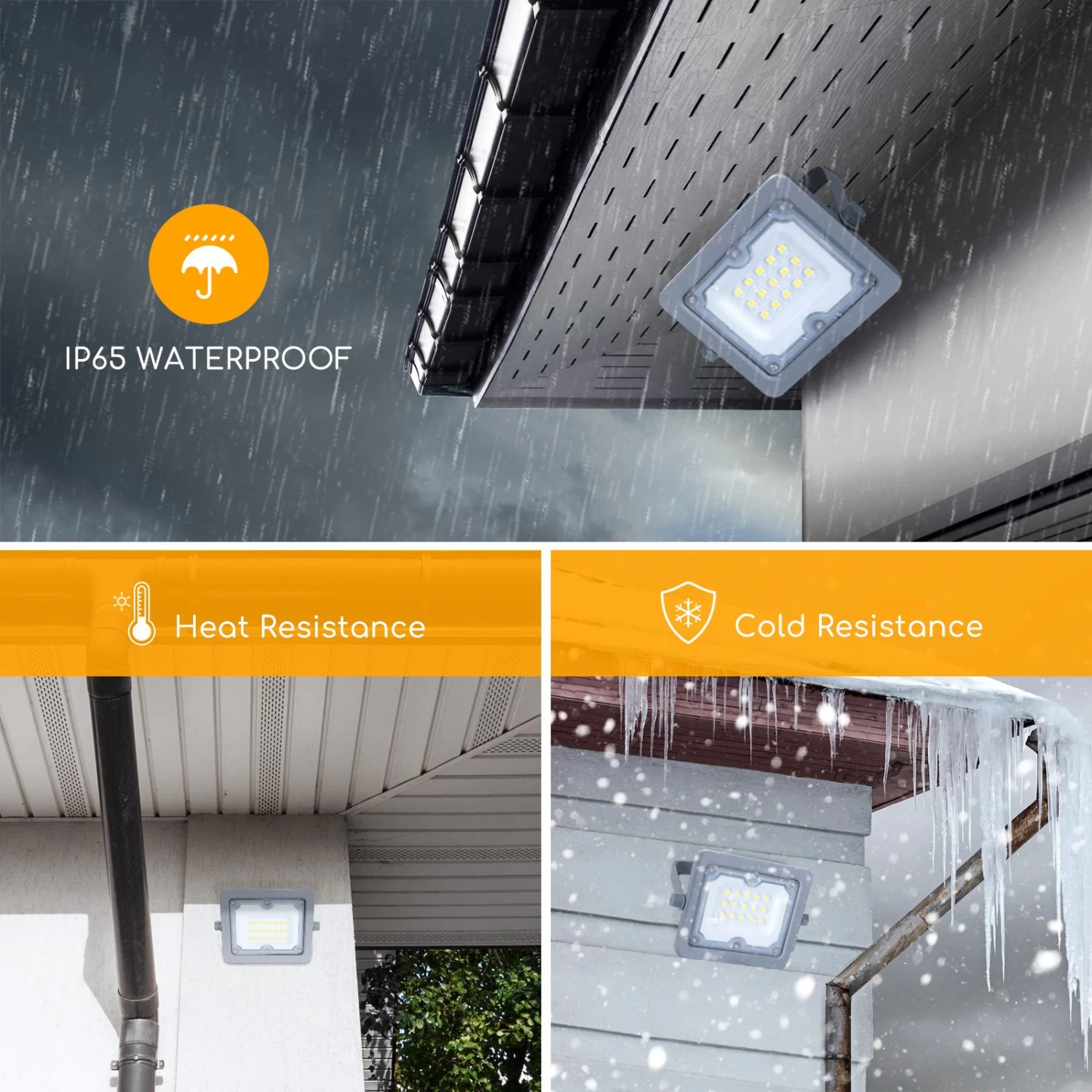 Aigostar Focos Led Exterior 10W Luces Exterior 4000K 900LM IP65, 2 Piezas 6 Aigostar Focos Led Exterior 10W Luces Exterior 4000K 900LM IP65, 2 Piezas - Imagen 4