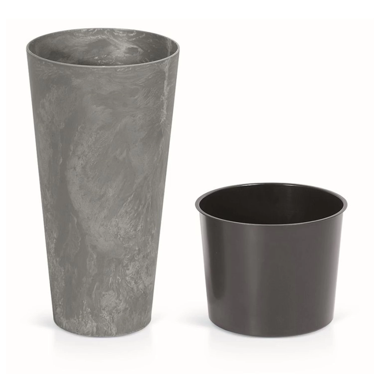 WellHome Pack 2 Maceteros Minimalistas Tubus SlimCemento - 28,6x15x15 Cm 5 WellHome Pack 2 Maceteros Minimalistas Tubus SlimCemento - 28,6x15x15 Cm - Imagen 3