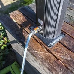 DUCHA SOLAR PARA PISCINAS GRE Y JARDIN EN ALUMINIO DE LUXE CON LAVAPIES Y SPRAYERS -Intemperie Jardinería Tienda b6cf0d902887d66a