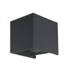 Aplique Para Exterior Cubo LED 2x6W 3000K Gris Antracita IP54
