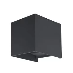 Aplique Para Exterior Cubo LED 2x6W 3000K Gris Antracita IP54