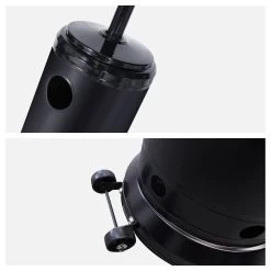 Estufa De Gas Oslo Para Exterior - Acero Color Negro -Intemperie Jardinería Tienda ba540af513261f95