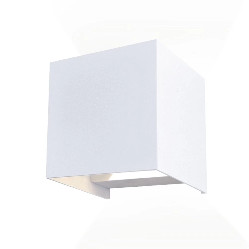 Aplique LED De Exterior Leva 2 Luces Neutra Cuadrado Blanco IP54 Wonderlamp 3 Aplique LED De Exterior Leva 2 Luces Neutra Cuadrado Blanco IP54 Wonderlamp