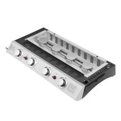 Plancha De Gas VALENCIA - 4 Quemadores 10kW -Intemperie Jardinería Tienda c505683fadad09fb