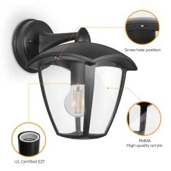 Aplique De Exterior Con Brazo E27 IP44 Bombilla No Incluida Aigostar 10 Aplique De Exterior Con Brazo E27 IP44 Bombilla No Incluida Aigostar -Intemperie Jardinería Tienda cc3eb466e629fb02