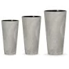 WellHome Pack 3 Maceteros Minimalistas Tubus SlimCemento - 3 Tallas -Intemperie Jardinería Tienda cf19198a619b00df