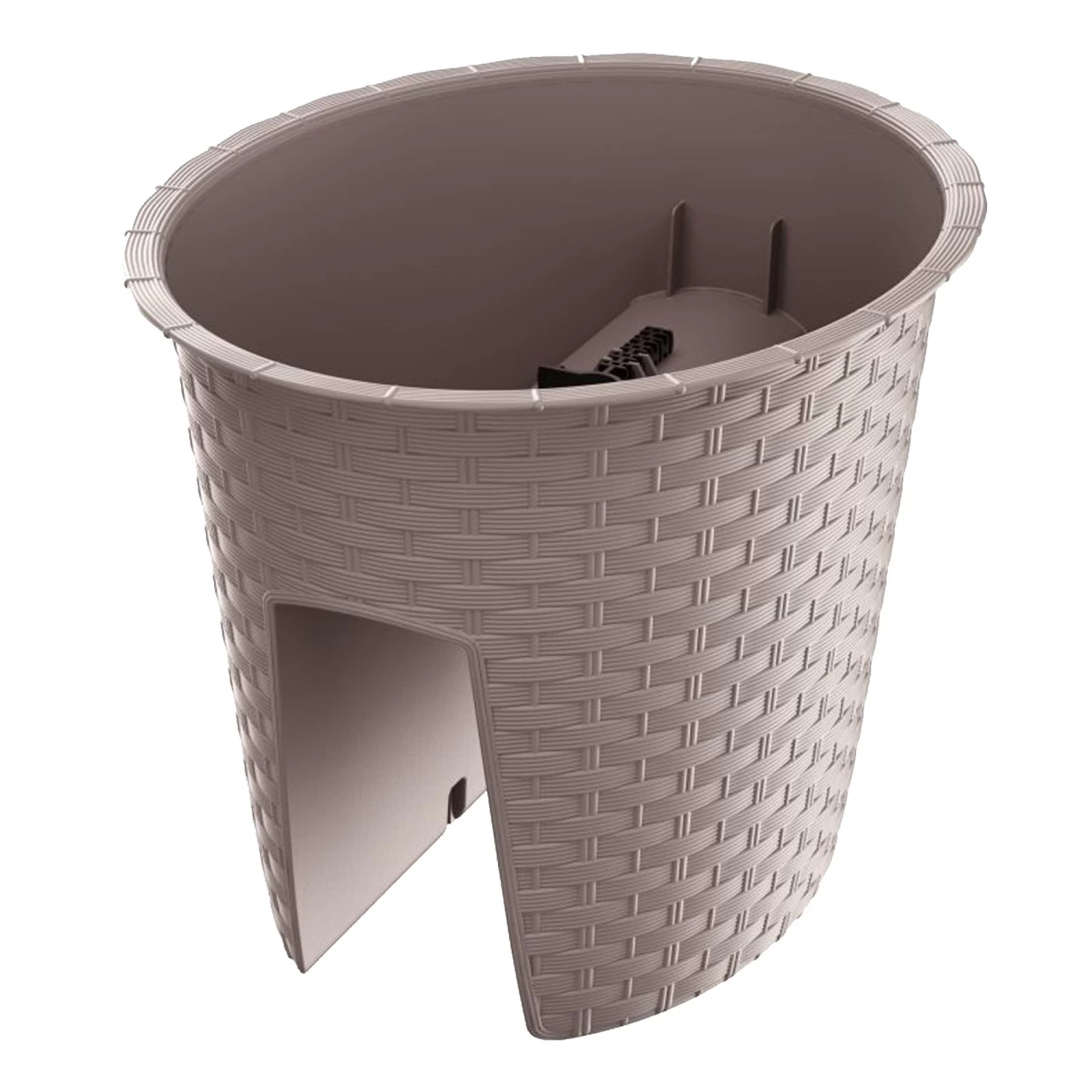 Prosperplast Maceta RATOLLA OVAL 6L 298x242x225 Mocca 3 Prosperplast Maceta RATOLLA OVAL 6L 298x242x225 Mocca