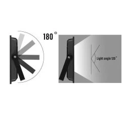 PADLIGHT3 POWER, Proyector LED SMD 150W IP65, Negro 6500K -Intemperie Jardinería Tienda d69f57fa624c11b4