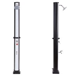 Ducha Solar Fidgi Negra Y Plata 35l -Intemperie Jardinería Tienda d7947fba4f8d60da