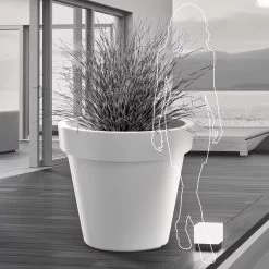 Prosperplast Maceta LEXO ROUND 212L 800x800x740 Gris Piedra -Intemperie Jardinería Tienda e50255cca47f8ef5