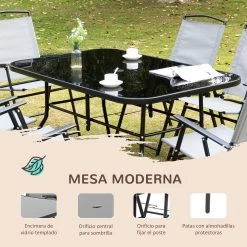 Conjunto De Muebles Outsunny 84B-693V01GY -Intemperie Jardinería Tienda e9db29b7571d0bdd