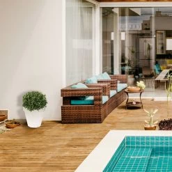 WellHome Macetero Polietileno Por Rotomoldeo Blanco 35x30 Cm -Intemperie Jardinería Tienda ec371f96110ecd81