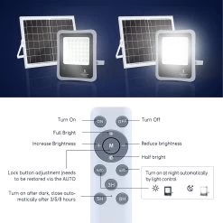 Foco Proyector LED Solar, Mando A Distancia 30W，IP65, 6500K Aigostar -Intemperie Jardinería Tienda f14973a920cfd372