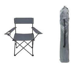 Acomoda Textil – Silla De Camping Plegable Con Portavasos. (Verde)